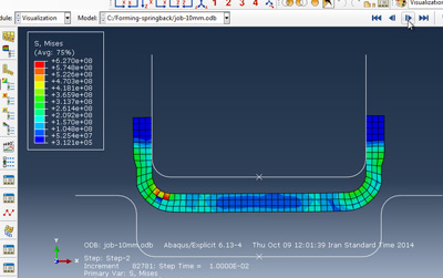آموزش تحلیل فرایند کشش عمیق و برگشت فنری در نرم افزار آباکوس